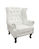 ΠΟΛΥΘΡΟΝΑ-ΜΠΕΡΖΕΡΑ T.CHESTERFIELD POLINA HM0053.02 PU ΛΕΥΚΟ ΜΑΤ 83x75x107Yεκ.