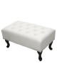 ΤΑΜΠΟΥΡΕ ΥΠΟΠΟΔΙΟ T.CHESTERFIELD EMMA HM226.02 PU ΛΕΥΚΟ-ΜΑΥΡΑ ΠΟΔΙΑ 80x44x39Yεκ.