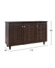 ΠΑΠΟΥΤΣΟΘΗΚΗ-ΝΤΟΥΛΑΠΙ 3 ΠΟΡΤΕΣ IGGY HM2211.01 WENGE 114Χ34Χ68εκ.