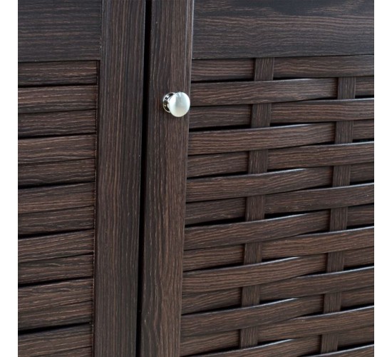 ΠΑΠΟΥΤΣΟΘΗΚΗ-ΝΤΟΥΛΑΠΙ 3 ΠΟΡΤΕΣ IGGY HM2211.01 WENGE 114Χ34Χ68εκ.