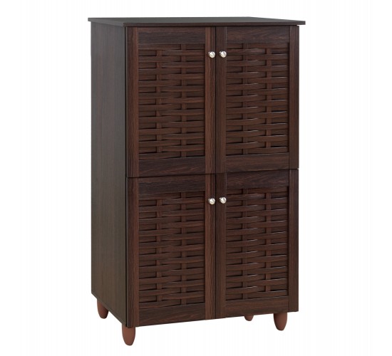 ΠΑΠΟΥΤΣΟΘΗΚΗ-ΝΤΟΥΛΑΠΙ KABIRA 4 ΠΟΡΤΕΣ HM2210.01 WENGE 77Χ34Χ123εκ.