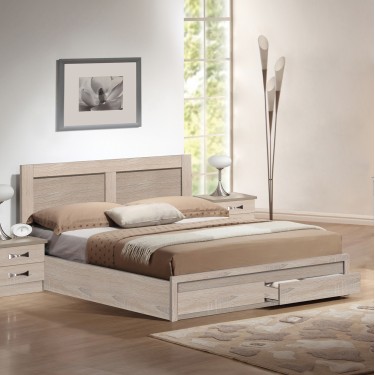 ΚΡΕΒΑΤΙ CAPRI HM312.02 ΜΕ 2 ΣΥΡΤΑΡΙΑ SONAMA ΓΙΑ ΣΤΡΩΜΑ 150X200εκ. Διπλό