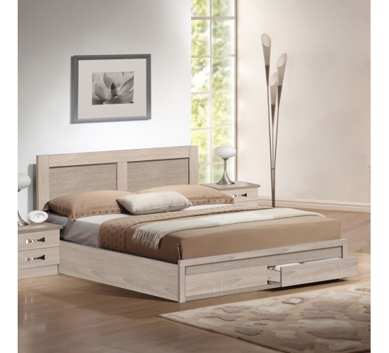 ΚΡΕΒΑΤΙ CAPRI HM312.02 ΜΕ 2 ΣΥΡΤΑΡΙΑ SONAMA ΓΙΑ ΣΤΡΩΜΑ 150X200εκ. Διπλό