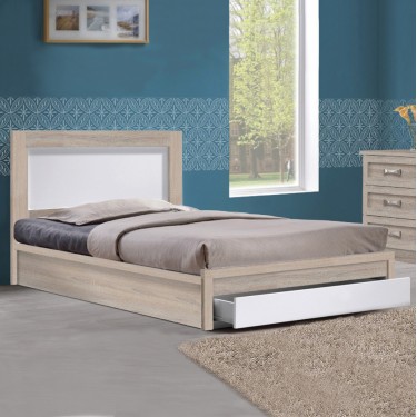 ΚΡΕΒΑΤΙ MELANY HM323.02 ΜΕ 1ΣΥΡΤΑΡΙ SONAMA-ΛΕΥΚΟ 110Χ190 Ημίδιπλο
