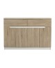 ΜΠΟΥΦΕΣ JOLENE HM2234.02 2 ΣΥΡΤΑΡΙΑ & 4 ΠΟΡΤΕΣ SONAMA 120X40X80εκ.