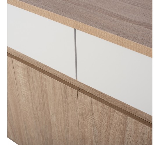 ΜΠΟΥΦΕΣ JOLENE HM2234.02 2 ΣΥΡΤΑΡΙΑ & 4 ΠΟΡΤΕΣ SONAMA 120X40X80εκ.