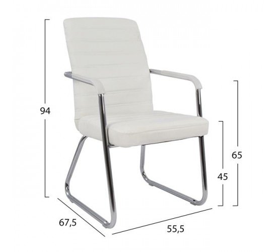 ΠΟΛΥΘΡΟΝΑ DALEY HM1021.02 ΛΕΥΚΗ 55,5x67,5x94 εκ.