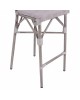ΣΚΑΜΠΩ ΑΛΟΥΜΙΝΙΟΥ BAMBOO LOOK ΠΑΤΙΝΑ ΛΕΥΚΟ ΜΕ TEXTLINE HM5110 41x52x116 εκ.