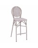 ΣΚΑΜΠΩ ΑΛΟΥΜΙΝΙΟΥ BAMBOO LOOK ΠΑΤΙΝΑ ΛΕΥΚΟ ΜΕ TEXTLINE HM5110 41x52x116 εκ.