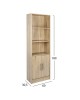 ΒΙΒΛΙΟΘΗΚΗ ΜΕΛΑΜΙΝΗΣ ENSLEY HM2027.02 SONAMA 60X30X180 εκ.