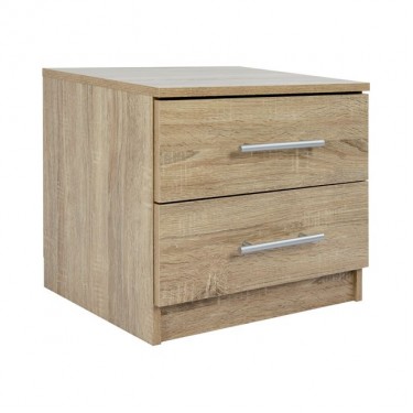 ΚΟΜΟΔΙΝΟ ΜΕΛΑΜΙΝΗΣ CHELSEA HM2220.02 SONAMA 48X40,5X41,5 εκ.
