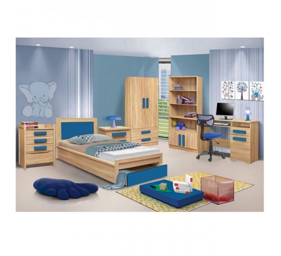 ΚΡΕΒΑΤΙ ΜΕ ΣΥΡΤΑΡΙ PLAYROOM HM330.01 SONAMA-ΣΙΕΛ 90Χ190εκ. Μονό