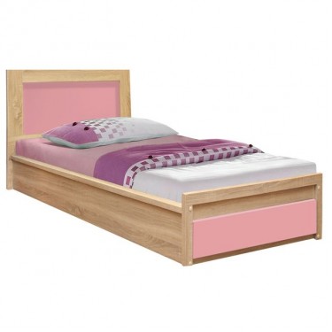 ΚΡΕΒΑΤΙ ΜΕ ΣΥΡΤΑΡΙ PLAYROOM HM330.02 SONAMA-ΡΟΖ 90Χ190εκ. Μονό