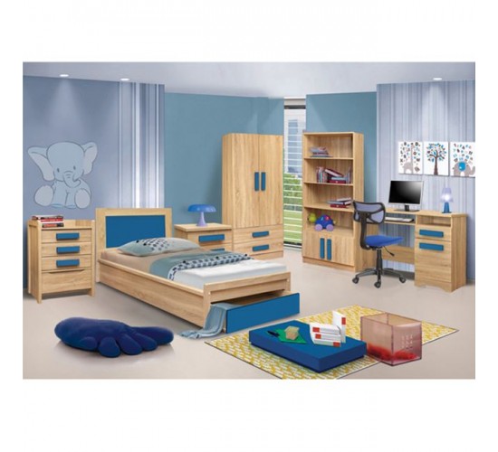 ΒΙΒΛΙΟΘΗΚΗ PLAYROOM SONAMA-ΣΙΕΛ HM10146.02 80X35X180εκ.