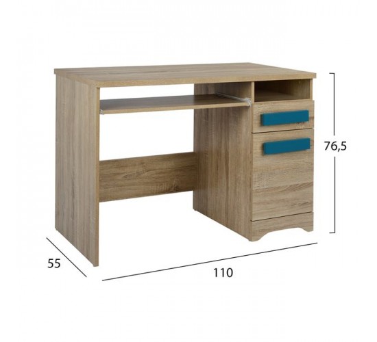 ΓΡΑΦΕΙΟ PLAYROOM SONAMA-ΣΙΕΛ HM11154.01 110X55X76.5εκ
