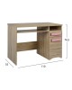 ΓΡΑΦΕΙΟ PLAYROOM SONAMA  ΡΟΖ ΧΕΡΟΥΛΙ HM11154.02 110X55X76.5