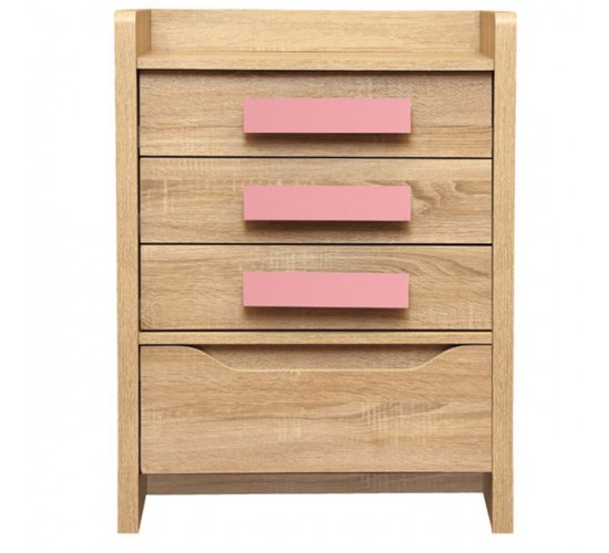 ΣΥΡΤΑΡΙΕΡΑ PLAYROOM SONAMA-ΡΟΖ HM10217.03 63Χ40Χ80εκ. Μονό