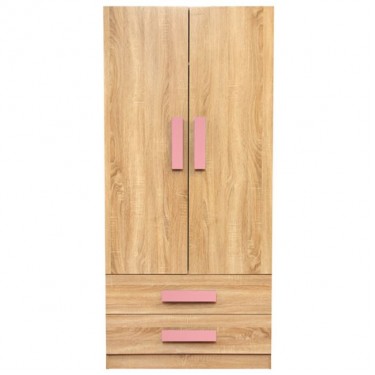 ΝΤΟΥΛΑΠΑ 2ΦΥΛΛΗ PLAYROOM SONAMA-ΡΟΖ HM335 HM336.02 80X50X180εκ. 2φυλλη