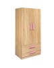 ΝΤΟΥΛΑΠΑ 2ΦΥΛΛΗ PLAYROOM SONAMA-ΡΟΖ HM335 HM336.02 80X50X180εκ. 2φυλλη