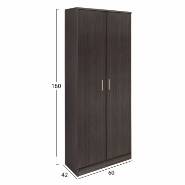 ΝΤΟΥΛΑΠΑ 2ΦΥΛΛΗ BAILEY ΜΕ ΤΡΙΑ ΡΑΦΙΑ HM337.01 ZEBRANO 60Χ42Χ180εκ. 2φυλλη