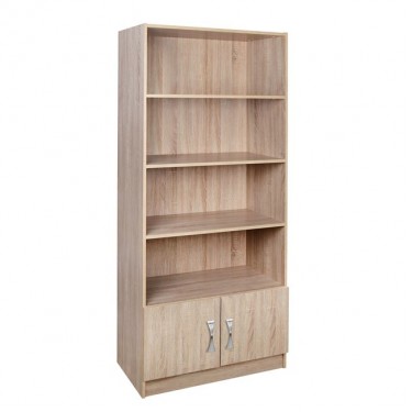 ΒΙΒΛΙΟΘΗΚΗ SONAMA-ΑΣΗΜΙ HM10146.01 80X35X180εκ.