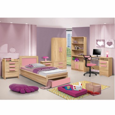 ΠΑΙΔΙΚΟ ΔΩΜΑΤΙΟ PLAYROOM SONAMA-ΡΟΖ 48X40X39.2 cm Μονό