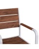 ΠΟΛΥΘΡΟΝΑ ΑΛΟΥΜΙΝΙΟΥ SAGA ΛΕΥΚΗ ΜΕ POLYWOOD HM5127.01 55x56x85Υ εκ.
