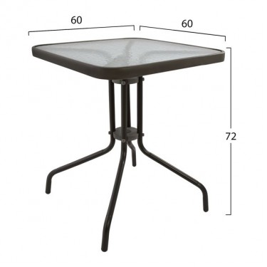 ΣΕΤ ΤΡΑΠΕΖΑΡΙΑ 3ΤΜΧ ΚΑΡΕΚΛΕΣ ΚΑΙ ΤΡΑΠΕΖΙ 60x60 HM5183.02 2 θέσεων