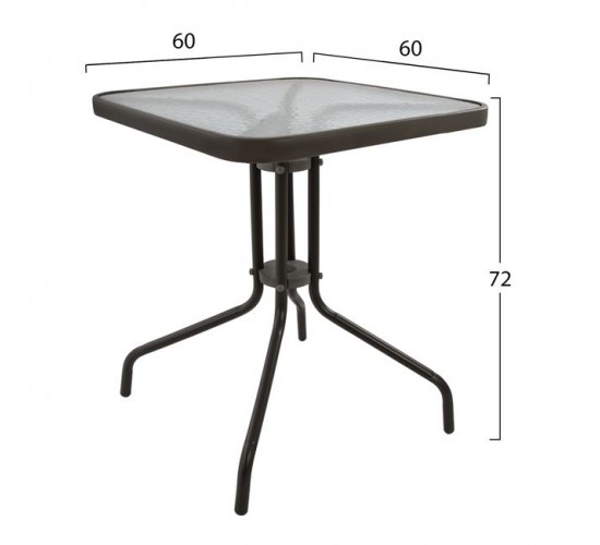 ΣΕΤ ΤΡΑΠΕΖΑΡΙΑ 3ΤΜΧ ΚΑΡΕΚΛΕΣ ΚΑΙ ΤΡΑΠΕΖΙ 60x60 HM5183.02 2 θέσεων