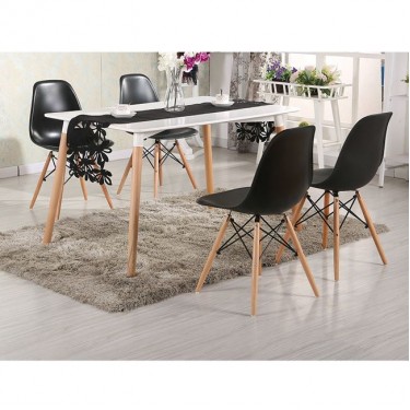 ΣΕΤ ΤΡΑΠΕΖΑΡΙΑΣ 5ΤΜΧ ΜΕ ΤΡΑΠΕΖΙ MINIMAL & ΚΑΡΕΚΛΑ TWIST HM10192 120x80x73 cm 4 θέσεων