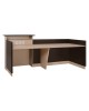 ΓΡΑΦΕΙΟ ΥΠΟΔΟΧΗΣ DALTON HM2068.01 ΜΕΛΑΜΙΝΗ ΣΕ WENGE-ΜΠΕΖ 240x80x106Υεκ.