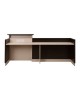 ΓΡΑΦΕΙΟ ΥΠΟΔΟΧΗΣ DALTON HM2068.01 ΜΕΛΑΜΙΝΗ ΣΕ WENGE-ΜΠΕΖ 240x80x106Υεκ.