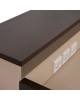 ΓΡΑΦΕΙΟ ΥΠΟΔΟΧΗΣ DALTON HM2068.01 ΜΕΛΑΜΙΝΗ ΣΕ WENGE-ΜΠΕΖ 240x80x106Υεκ.