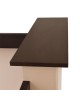 ΓΡΑΦΕΙΟ ΥΠΟΔΟΧΗΣ DALTON HM2068.01 ΜΕΛΑΜΙΝΗ ΣΕ WENGE-ΜΠΕΖ 240x80x106Υεκ.