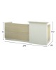 ΓΡΑΦΕΙΟ ΥΠΟΔΟΧΗΣ DALTON HM2068.02 ΜΕΛΑΜΙΝΗ ΣΕ SONAMA-ΜΠΕΖ 240x80x106Υεκ.