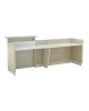 ΓΡΑΦΕΙΟ ΥΠΟΔΟΧΗΣ DALTON HM2068.02 ΜΕΛΑΜΙΝΗ ΣΕ SONAMA-ΜΠΕΖ 240x80x106Υεκ.