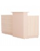 ΓΡΑΦΕΙΟ ΥΠΟΔΟΧΗΣ DALTON HM2068.02 ΜΕΛΑΜΙΝΗ ΣΕ SONAMA-ΜΠΕΖ 240x80x106Υεκ.
