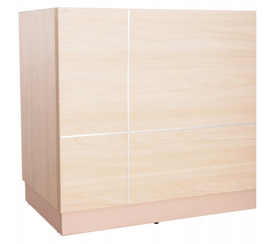 ΓΡΑΦΕΙΟ ΥΠΟΔΟΧΗΣ DALTON HM2068.02 ΜΕΛΑΜΙΝΗ ΣΕ SONAMA-ΜΠΕΖ 240x80x106Υεκ.
