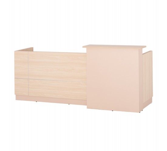 ΓΡΑΦΕΙΟ ΥΠΟΔΟΧΗΣ DALTON HM2068.02 ΜΕΛΑΜΙΝΗ ΣΕ SONAMA-ΜΠΕΖ 240x80x106Υεκ.