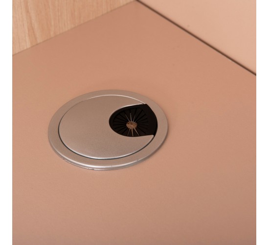 ΓΡΑΦΕΙΟ ΥΠΟΔΟΧΗΣ DALTON HM2068.02 ΜΕΛΑΜΙΝΗ ΣΕ SONAMA-ΜΠΕΖ 240x80x106Υεκ.