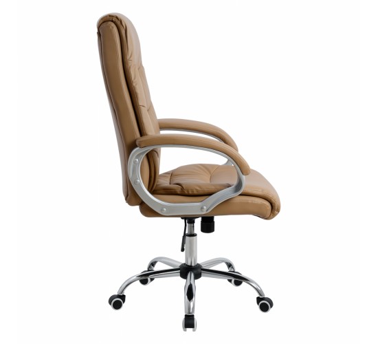 ΚΑΡΕΚΛΑ ΓΡΑΦΕΙΟΥ ZAMORA ΔΙΕΥΘΥΝΤΙΚΗ HM1087.09 ΣΕ CAMEL ΧΡΩΜΑ 51x71x123 εκ.