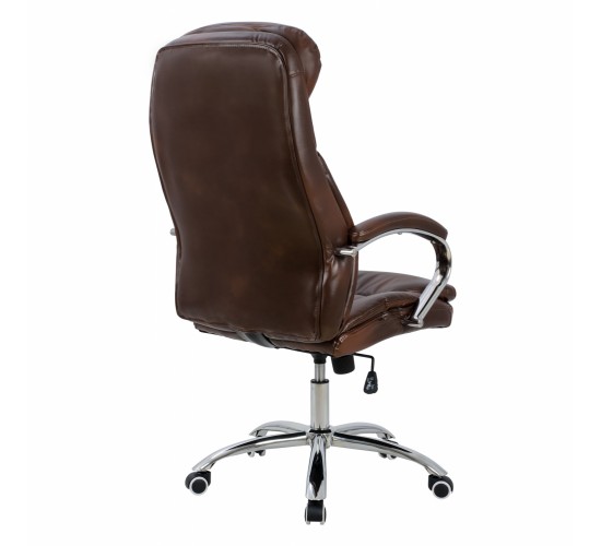 ΚΑΡΕΚΛΑ ΓΡΑΦΕΙΟΥ LANISHA HM1099.09 ΚΑΦΕ 65x73x125cm