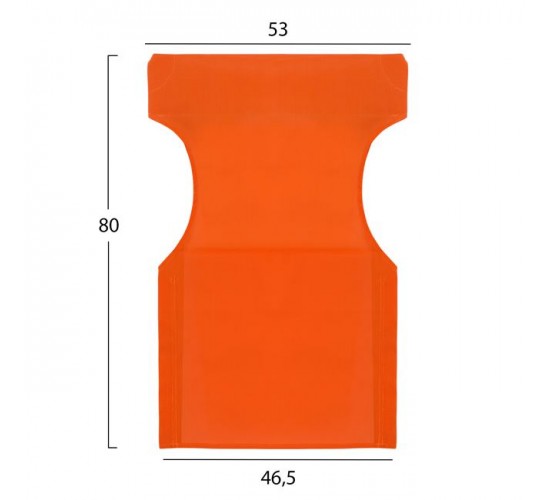 ΜΑΞΙΛΑΡΙ TEXTILENE 600gr/m2 2X1 ΠΟΡΤΟΚΑΛΙ ΓΙΑ ΠΟΛΥΘΡΟΝΑ ΣΚΗΝ. HM5272.02 46.5Χ53Χ80Υεκ.