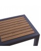 ΤΡΑΠΕΖΙ ΑΛΟΥΜΙΝΙΟΥ SABRA HM5403.02 ΓΚΡΙ ΜΕ POLYWOOD 45Χ45X45,5Yεκ.
