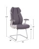 ΠΟΛΥΘΡΟΝΑ ZAHARA HM1102 ΣΕ ΓΚΡΙ ΧΡΩΜΑ 63x64x107cm
