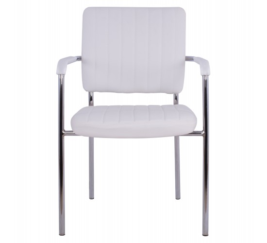 ΚΑΡΕΚΛΑ QUESTA ΜΕ ΜΠΡΑΤΣΑ HM1070.02 ΛΕΥΚΗ 56,5x59x85 cm