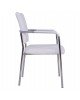 ΚΑΡΕΚΛΑ QUESTA ΜΕ ΜΠΡΑΤΣΑ HM1070.02 ΛΕΥΚΗ 56,5x59x85 cm