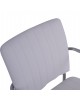 ΚΑΡΕΚΛΑ QUESTA ΜΕ ΜΠΡΑΤΣΑ HM1070.02 ΛΕΥΚΗ 56,5x59x85 cm