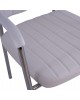 ΚΑΡΕΚΛΑ QUESTA ΜΕ ΜΠΡΑΤΣΑ HM1070.02 ΛΕΥΚΗ 56,5x59x85 cm