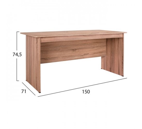 ΓΡΑΦΕΙΟ ΜΕΛΑΜΙΝΗΣ HAYDEN 150x71x74,5 HM2284.02 ΣΕ ΧΡΩΜΑ SONAMA